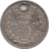 1875 MAUNDY THREEPENCE ( VF ) - MAUNDY THREEPENCE - Cambridgeshire Coins