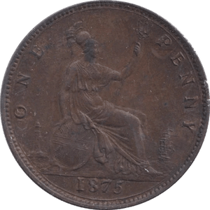1875 PENNY ( EF ) - Penny - Cambridgeshire Coins