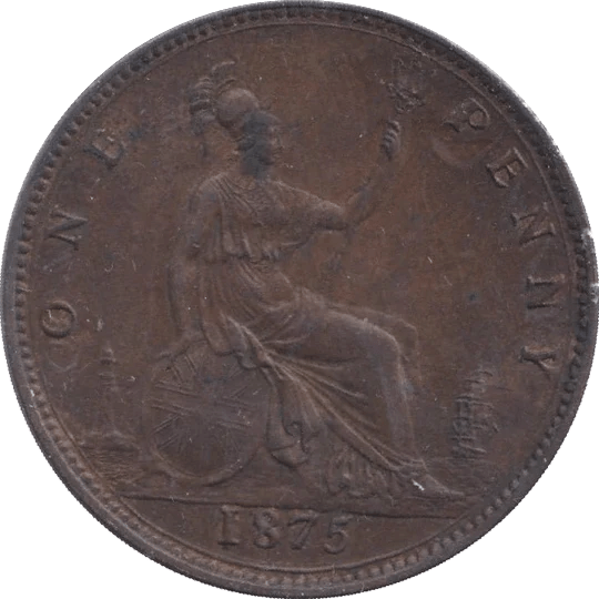 1875 PENNY ( EF ) - Penny - Cambridgeshire Coins