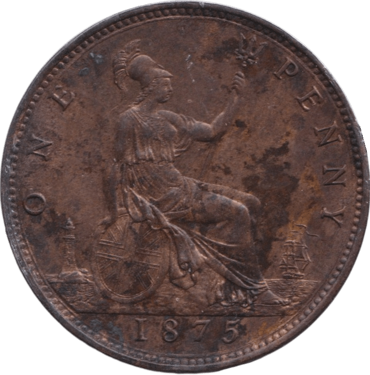 1875 PENNY ( EF ) - PENNY - Cambridgeshire Coins