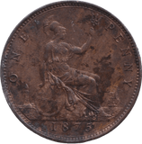 1875 PENNY ( EF ) - PENNY - Cambridgeshire Coins