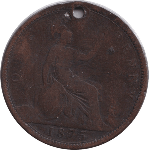 1875 PENNY ( FINE ) - PENNY - Cambridgeshire Coins