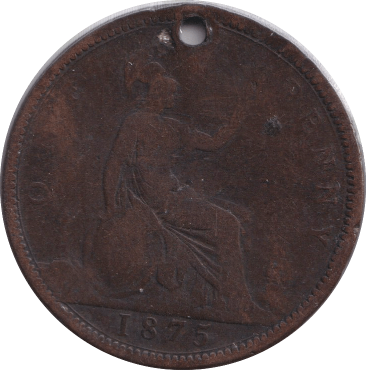 1875 PENNY ( FINE ) - PENNY - Cambridgeshire Coins