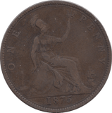 1875 PENNY ( FINE ) - PENNY - Cambridgeshire Coins