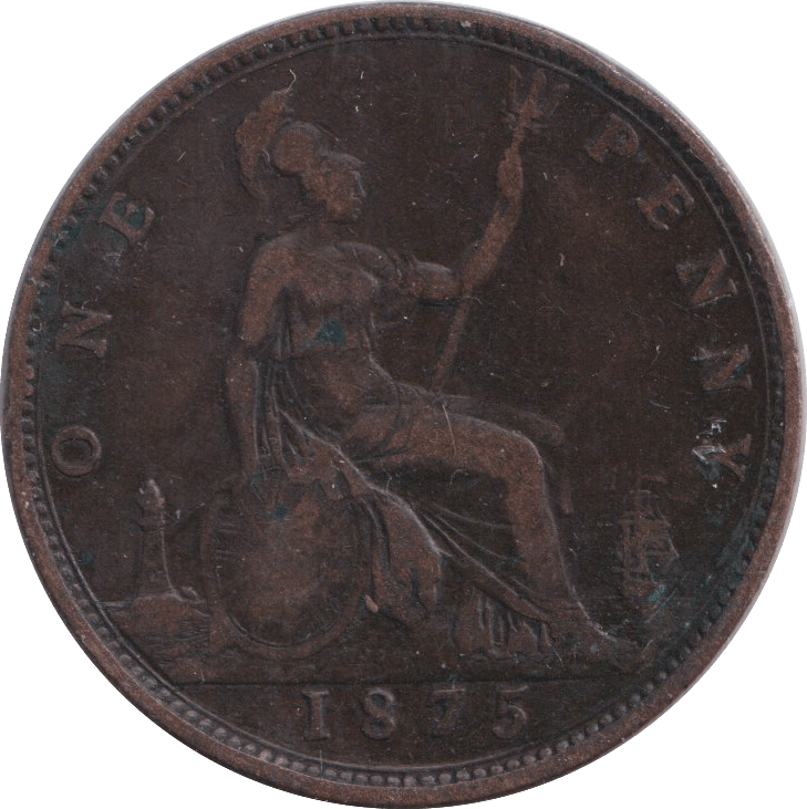 1875 PENNY ( FINE ) - PENNY - Cambridgeshire Coins