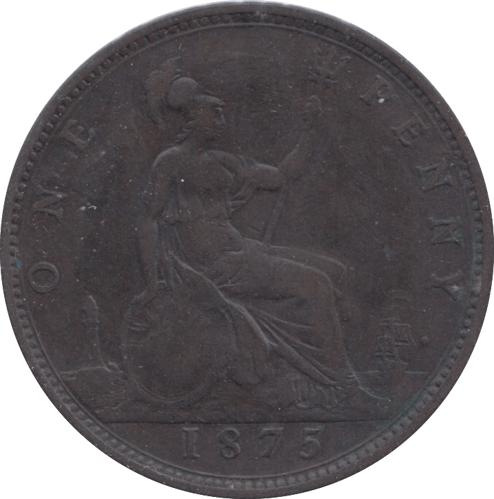 1875 PENNY ( FINE ) - PENNY - Cambridgeshire Coins