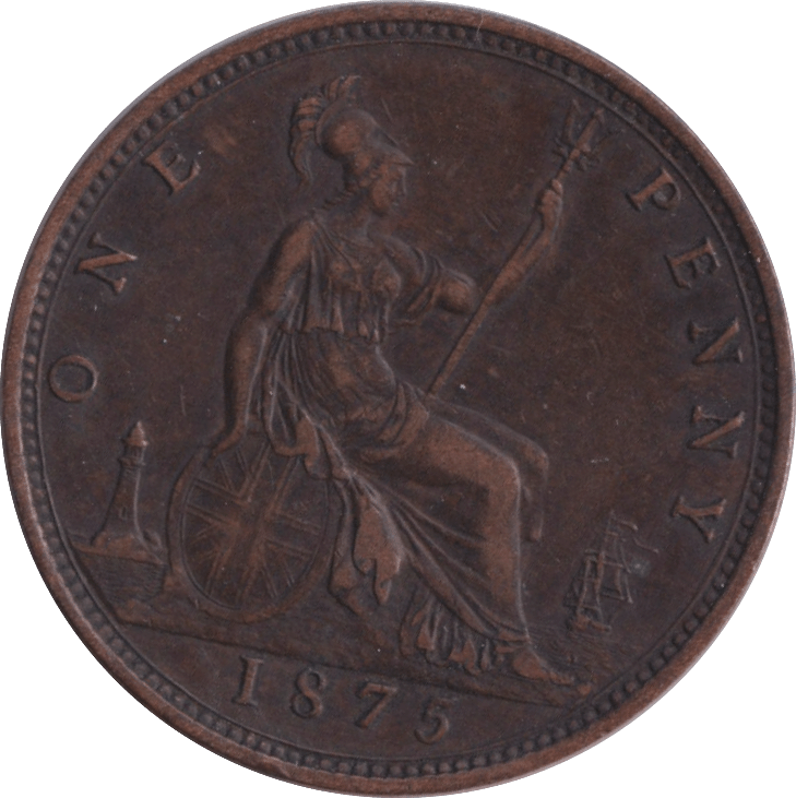 1875 PENNY ( VF ) - PENNY - Cambridgeshire Coins