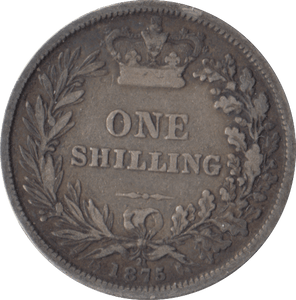 1875 SHILLING DIE 21 ( GF ) - SHILLING - Cambridgeshire Coins