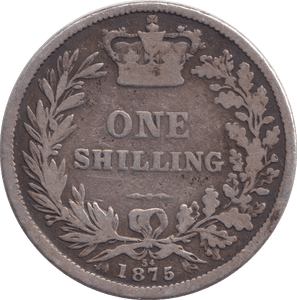 1875 SHILLING ( FAIR ) DIE 54 - SHILLING - Cambridgeshire Coins