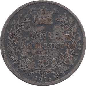 1875 SHILLING ( FAIR ) - SHILLING - Cambridgeshire Coins