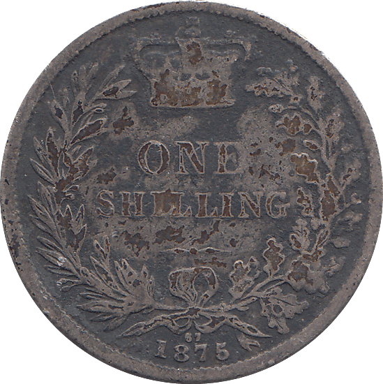 1875 SHILLING ( FAIR ) - SHILLING - Cambridgeshire Coins