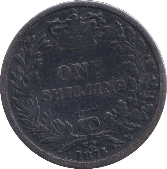 1875 SHILLING ( FINE ) DIE 50 - SHILLING - Cambridgeshire Coins