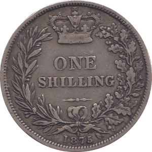 1875 SHILLING ( GVF ) - SHILLING - Cambridgeshire Coins