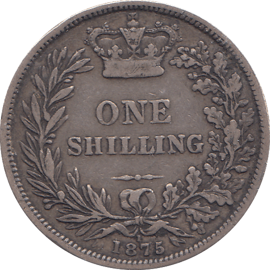 1875 SHILLING ( GVF ) - SHILLING - Cambridgeshire Coins
