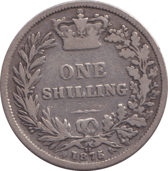 1875 SHILLING ( NF ) DIE 71 - SHILLING - Cambridgeshire Coins