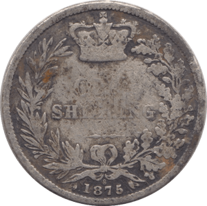 1875 SHILLING ( NF ) DIE 8 - SHILLING - Cambridgeshire Coins