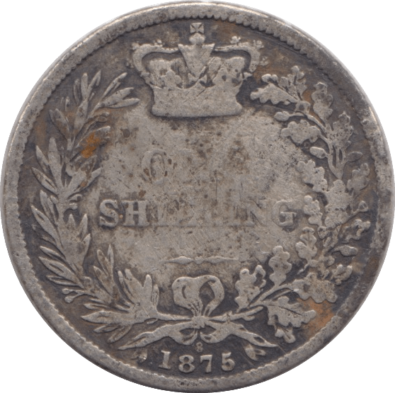 1875 SHILLING ( NF ) DIE 8 - SHILLING - Cambridgeshire Coins