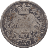 1875 SHILLING ( NF ) DIE 8 - SHILLING - Cambridgeshire Coins