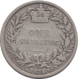 1875 SHILLING ( NF ) - SHILLING - Cambridgeshire Coins