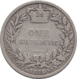 1875 SHILLING ( NF ) - SHILLING - Cambridgeshire Coins