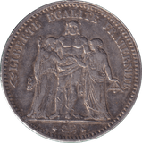 1875 SILVER 5 FRANCS FRANCE - SILVER WORLD COINS - Cambridgeshire Coins