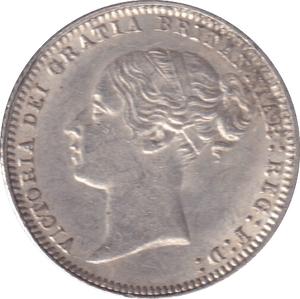 1875 SIXPENCE ( EF ) - SIXPENCE - Cambridgeshire Coins
