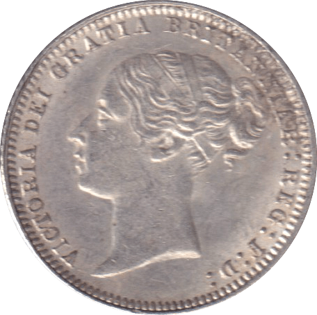 1875 SIXPENCE ( EF ) - SIXPENCE - Cambridgeshire Coins