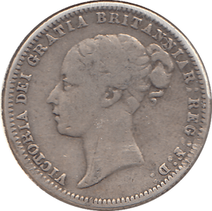 1875 SIXPENCE ( FINE ) - SIXPENCE - Cambridgeshire Coins