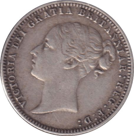 1875 SIXPENCE ( GVF ) - SIXPENCE - Cambridgeshire Coins