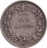 1875 SIXPENCE ( GVF ) - SIXPENCE - Cambridgeshire Coins