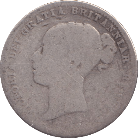 1875 SIXPENCE (NF) DIE 21 - SIXPENCE - Cambridgeshire Coins
