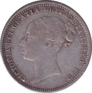 1875 SIXPENCE ( VF ) - SIXPENCE - Cambridgeshire Coins