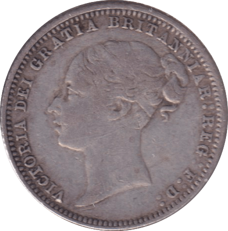 1875 SIXPENCE ( VF ) - SIXPENCE - Cambridgeshire Coins