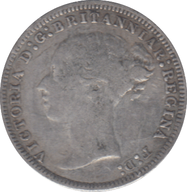 1875 THREEPENCE ( FINE ) - THREEPENCE - Cambridgeshire Coins
