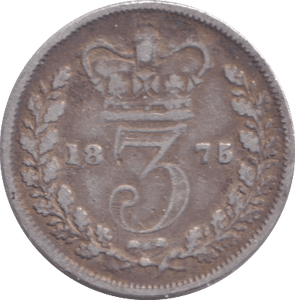 1875 THREEPENCE ( FINE ) - THREEPENCE - Cambridgeshire Coins