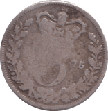 1875 THREEPENCE ( NF ) - THREEPENCE - Cambridgeshire Coins