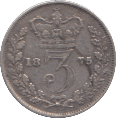 1875 THREEPENCE ( VF ) - THREEPENCE - Cambridgeshire Coins