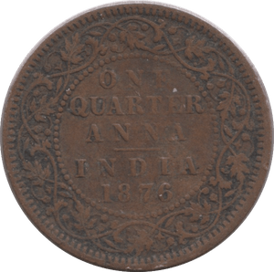 1876 1/4 ANNA INDIA - WORLD COINS - Cambridgeshire Coins