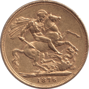 1876 (2) GOLD SOVEREIGN ( GVF ) - SOVEREIGN - Cambridgeshire Coins