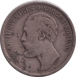 1876 2 KRONOR SWEDEN - WORLD COINS - Cambridgeshire Coins