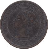 1876 CANADA CENT - WORLD COINS - Cambridgeshire Coins