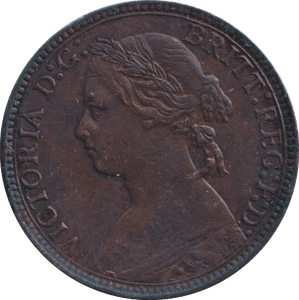 1876 FARTHING ( EF ) - FARTHING - Cambridgeshire Coins
