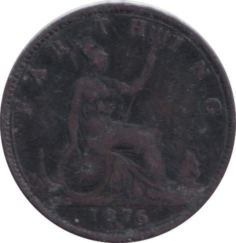 1876 FARTHING ( GF ) - FARTHING - Cambridgeshire Coins