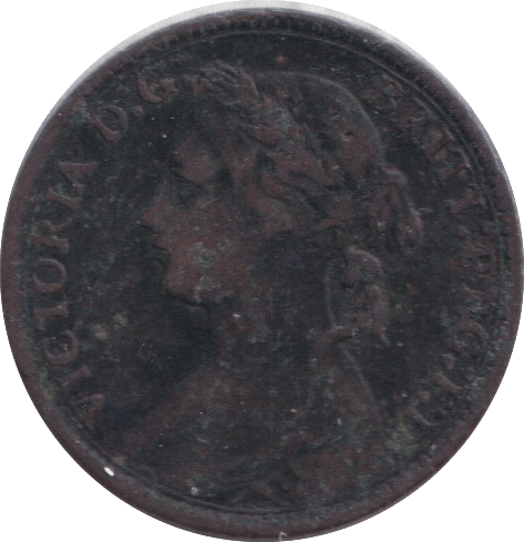 1876 FARTHING ( GF ) - FARTHING - Cambridgeshire Coins