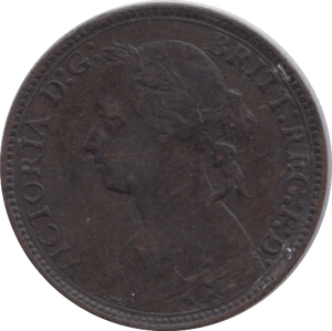 1876 FARTHING ( VF ) - Farthing - Cambridgeshire Coins