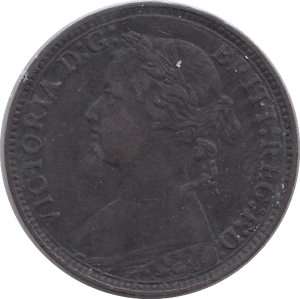 1876 FARTHING ( VF ) - Farthing - Cambridgeshire Coins