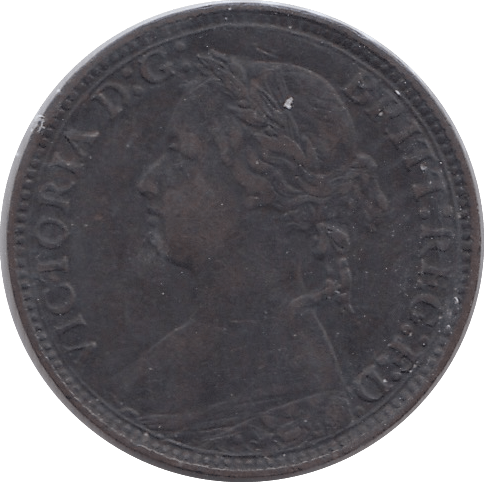 1876 FARTHING ( VF ) - Farthing - Cambridgeshire Coins
