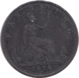 1876 FARTHING ( VF ) - Farthing - Cambridgeshire Coins