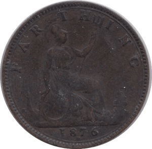 1876 FARTHING ( VF ) - Farthing - Cambridgeshire Coins