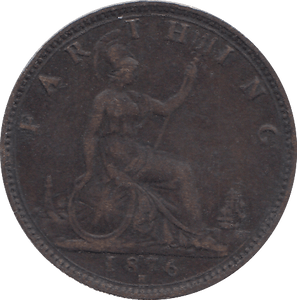 1876 FARTHING ( VF ) H - FARTHING - Cambridgeshire Coins
